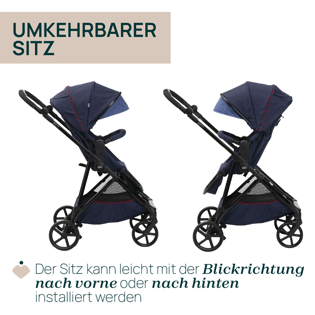 Seety, modularer Kinderwagen null - 3
