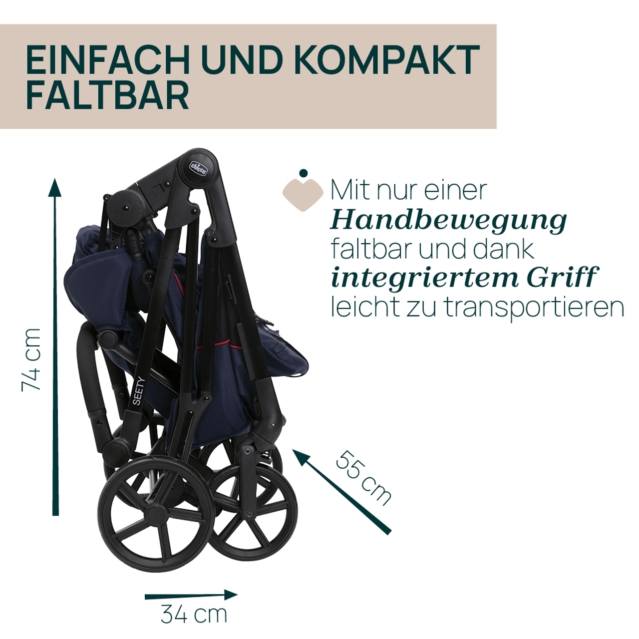 Seety, modularer Kinderwagen null - 5