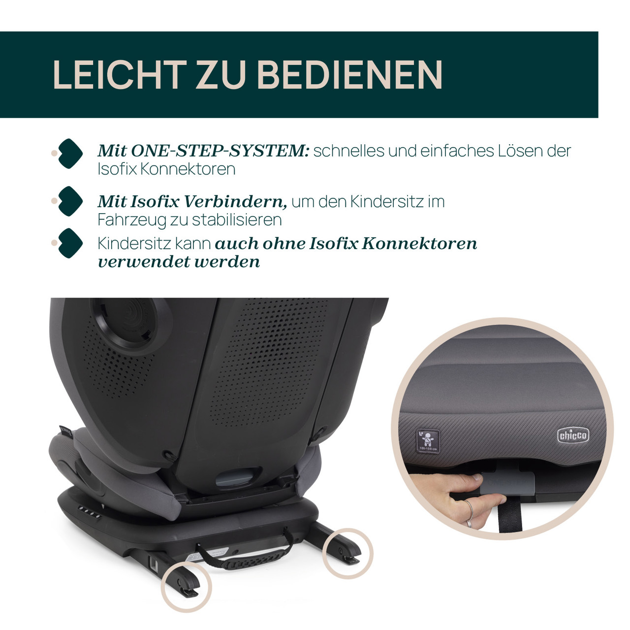 Kindersitz Fold&Go S i-Size (100-150 cm) null - 5