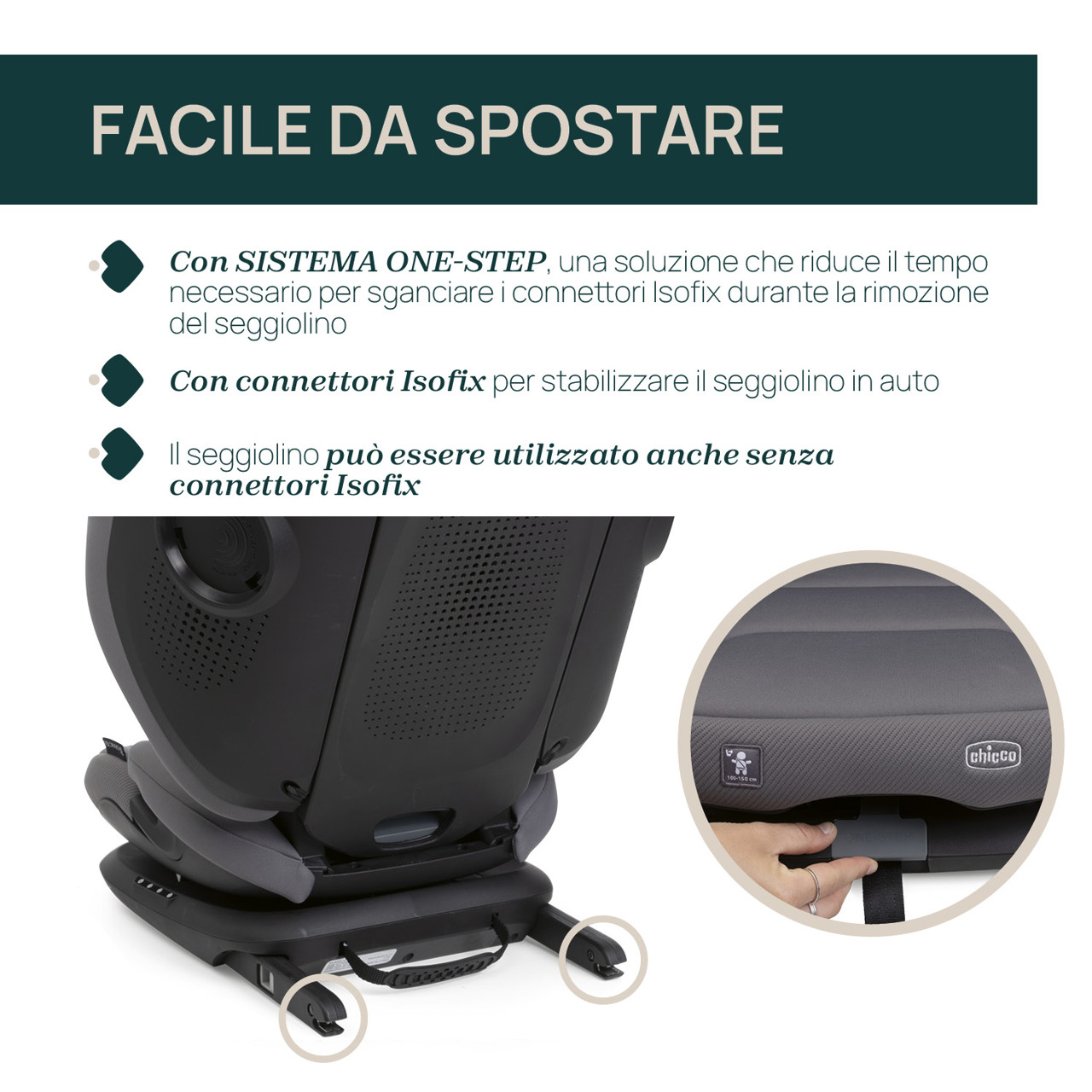 Seggiolino Auto Fold&Go S (100-150 cm) Chicco - 4