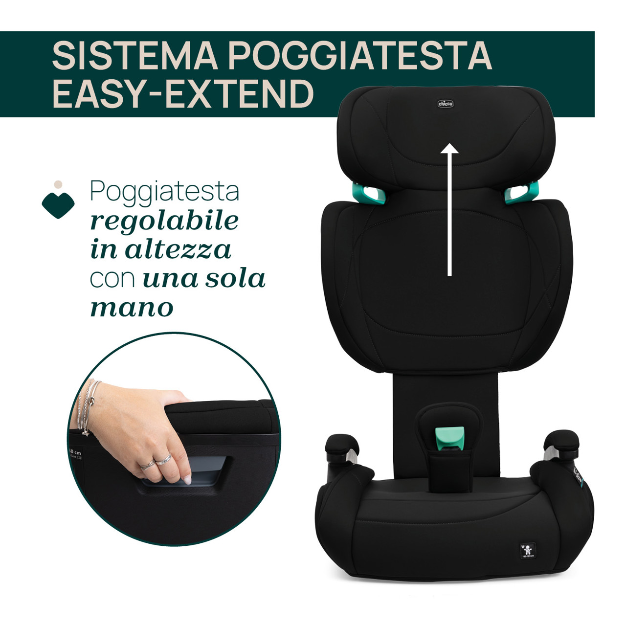 Seggiolino auto Quizy Lite i-Size (100-150 cm) Chicco - 1