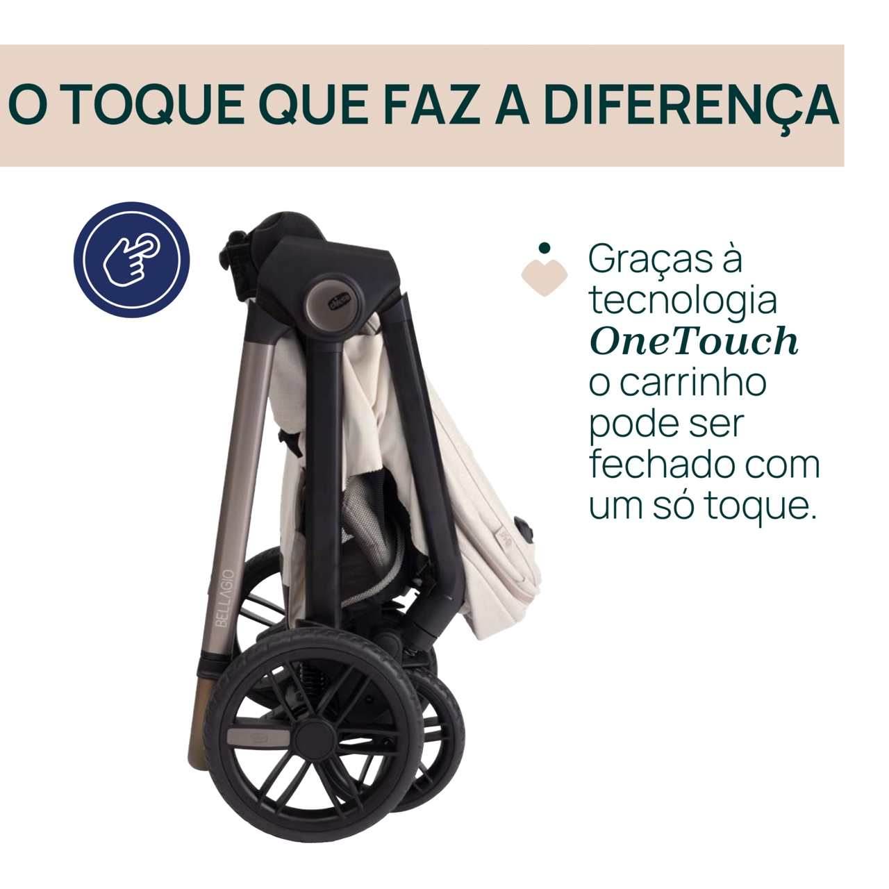 Trio Bellagio c/ Flexi,  First Seat Recline e Bi-Seat com base Chicco - 2