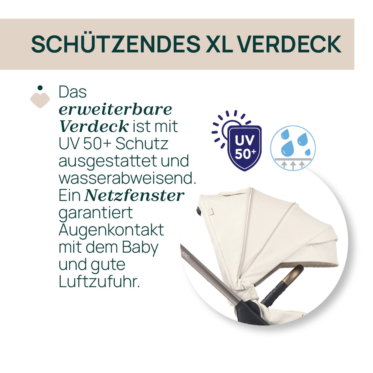 Bellagio, modularer Kinderwagen null - 6