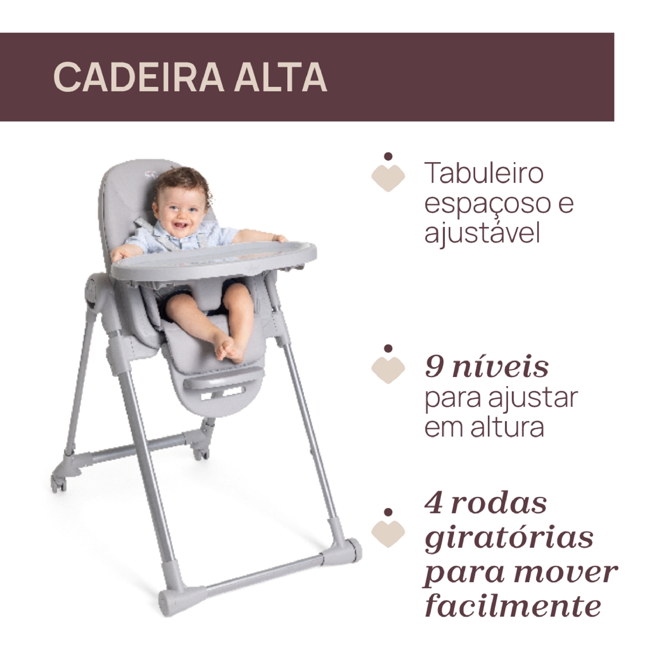 Cadeira de Papa Polly Armonia Chicco - 5