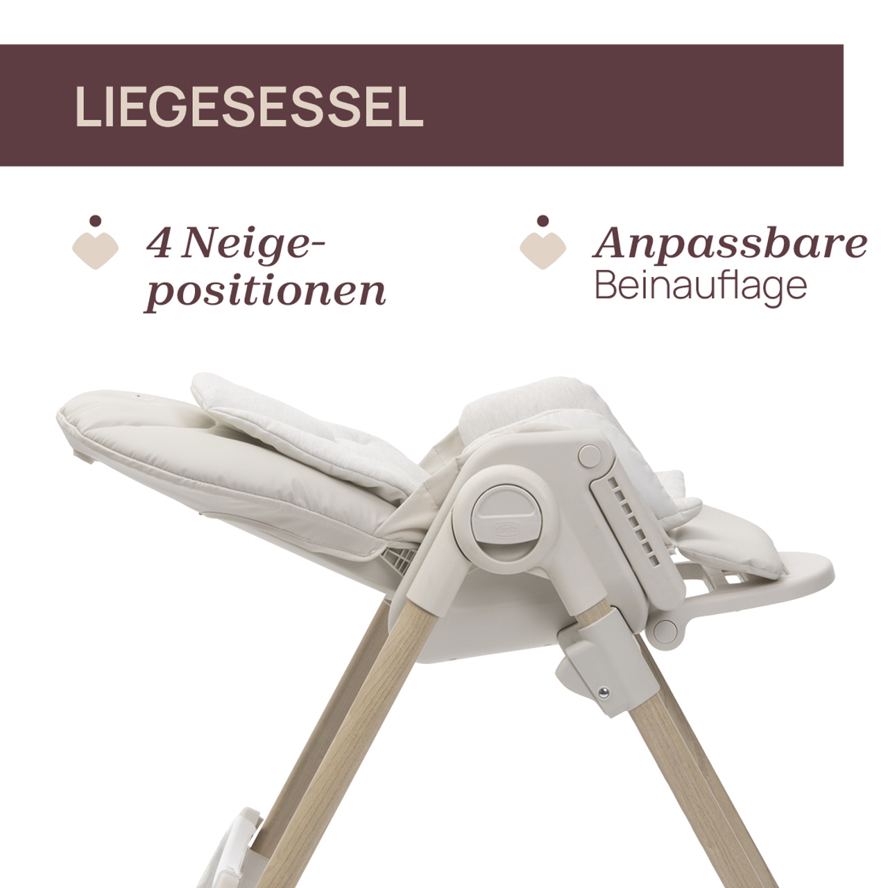 Hochstuhl Polly Armonia mit R&auml;dern null - 2