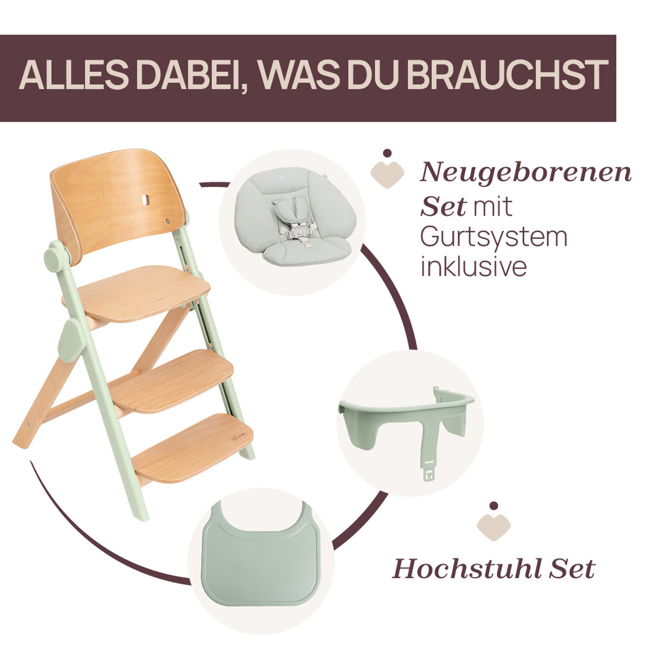 Meraviglia, Hochstuhl aus Holz null - 2