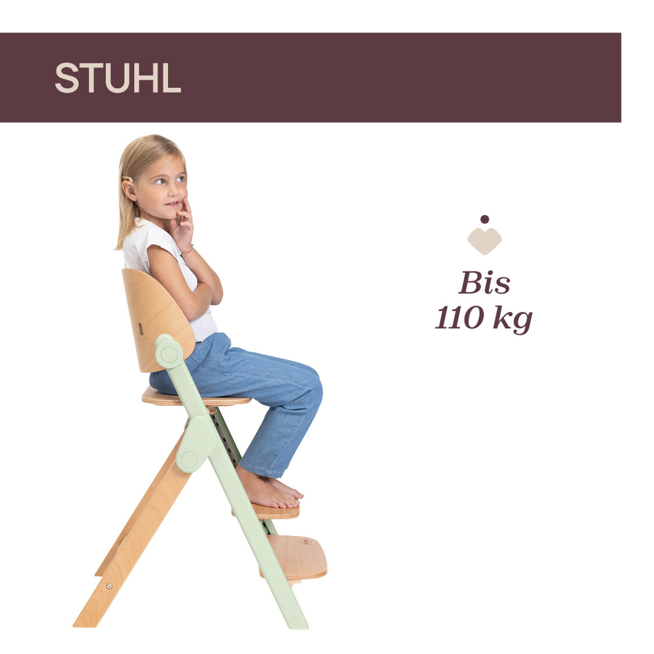 Meraviglia, Hochstuhl aus Holz null - 5