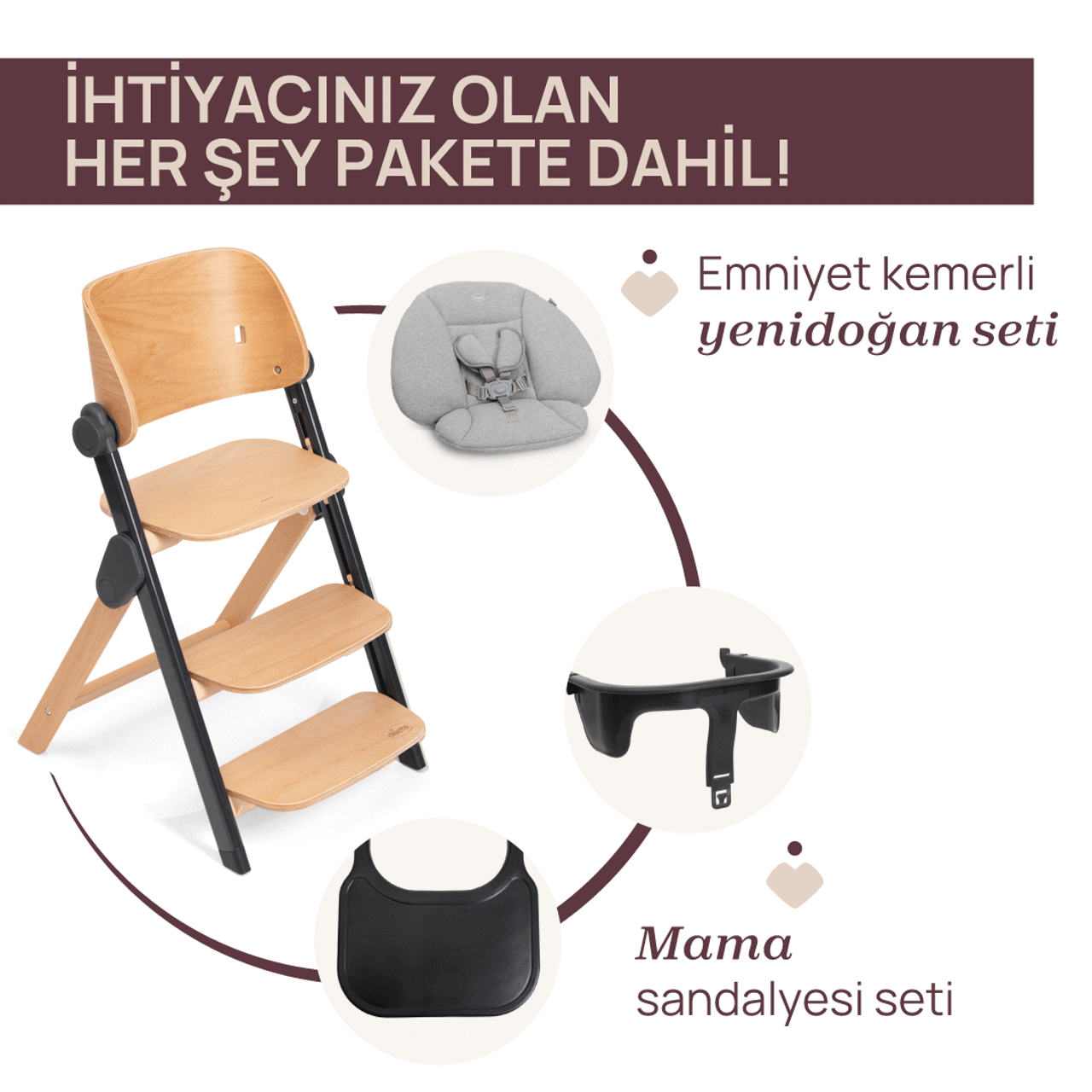 Meraviglia Evrimsel (B&uuml;y&uuml;yen) Mama Sandalyesi null - 3