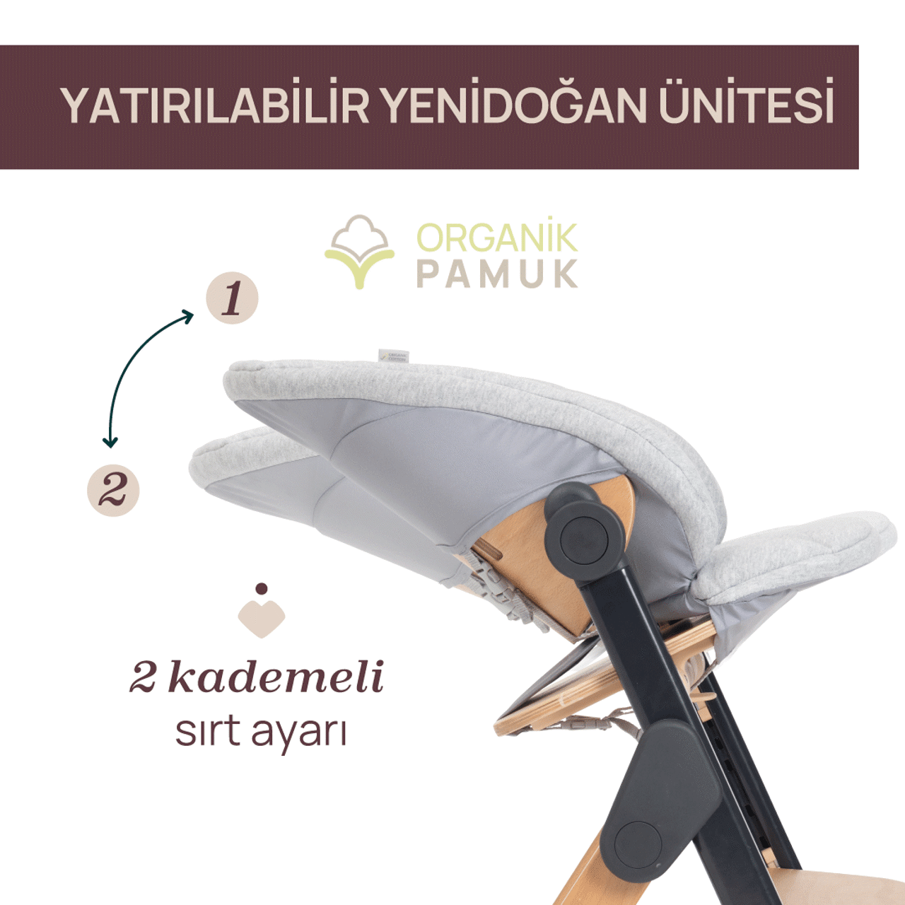 Meraviglia Evrimsel (B&uuml;y&uuml;yen) Mama Sandalyesi null - 4