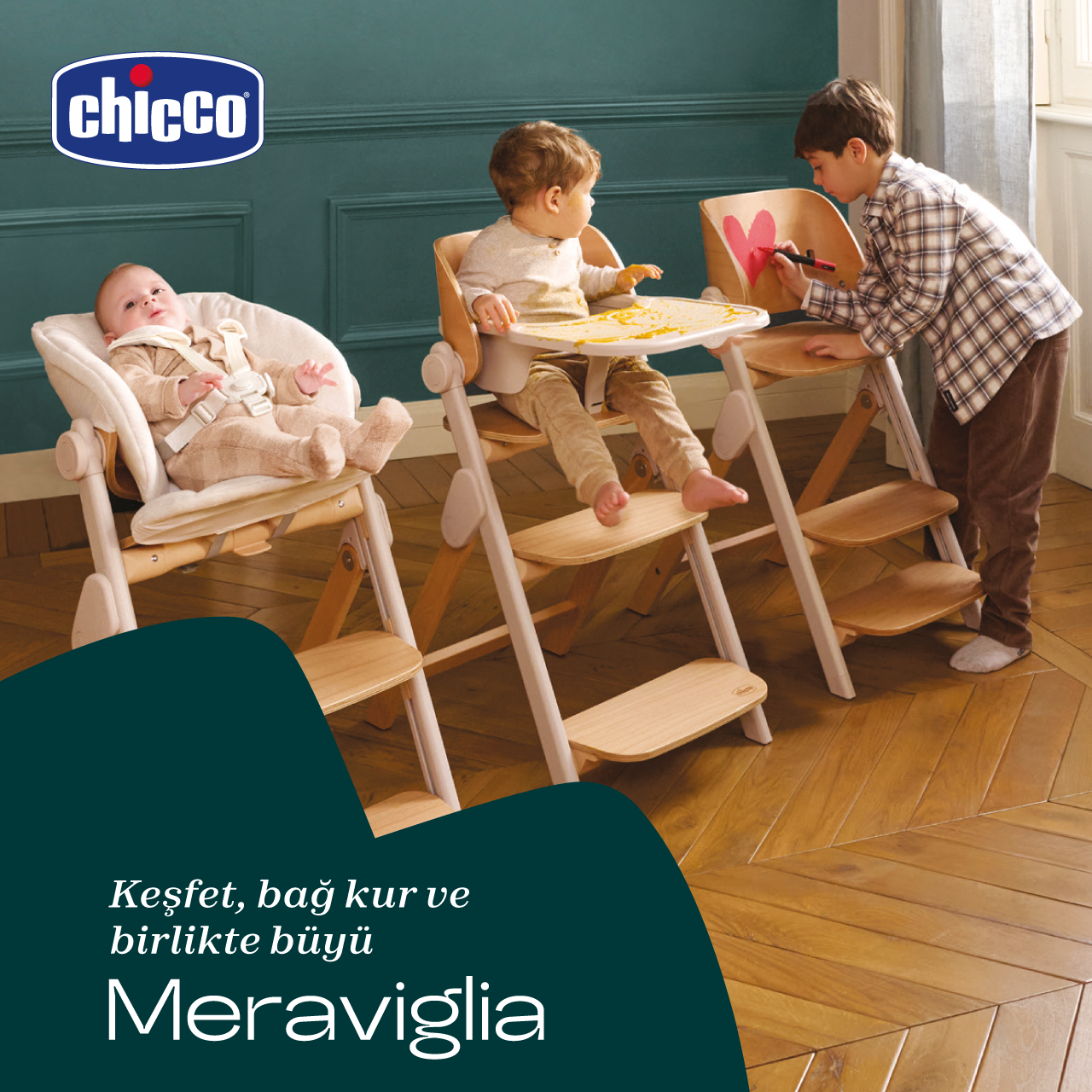 Meraviglia Evrimsel (B&uuml;y&uuml;yen) Mama Sandalyesi null - 21