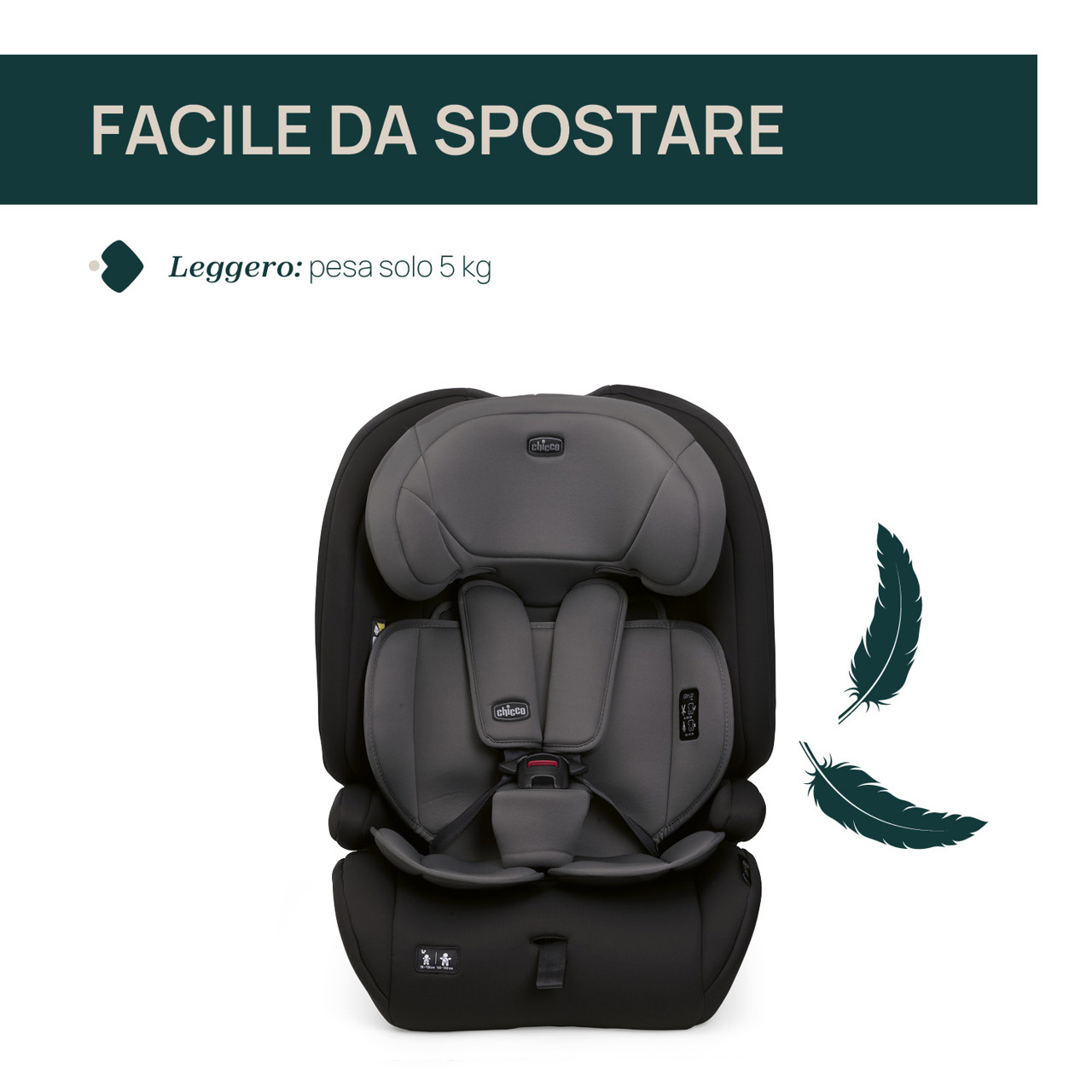 Seggiolino auto Gro-Up i-Size (76-150 cm) Chicco - 4