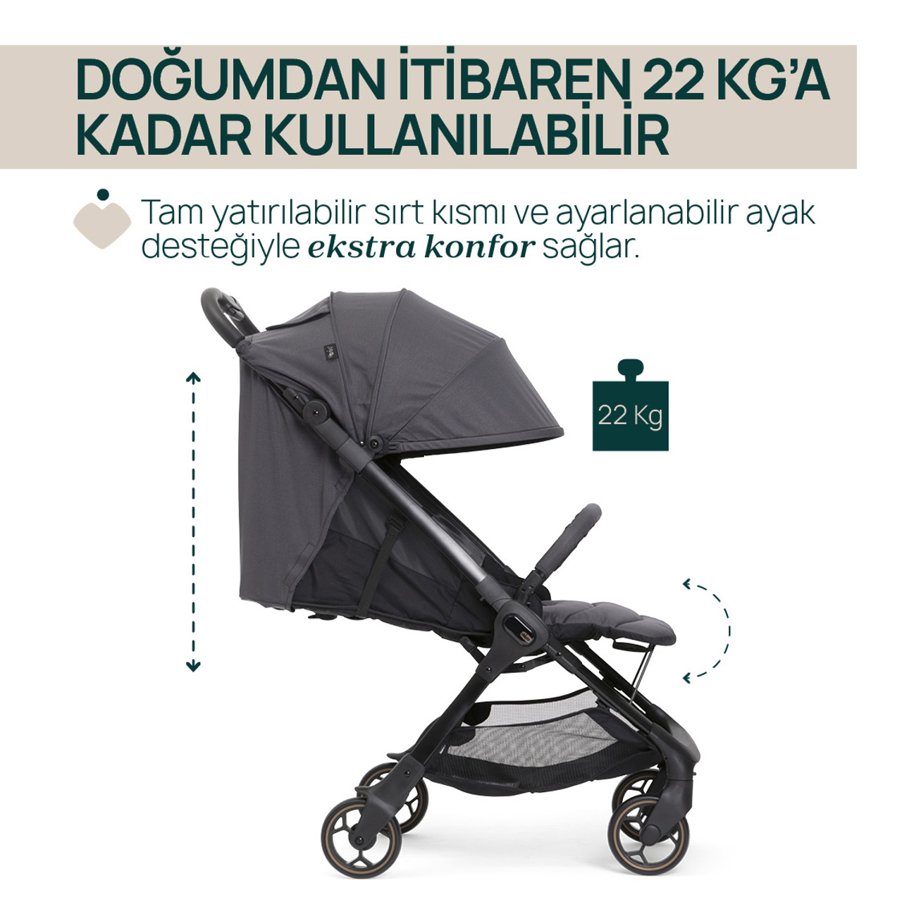 CHICCO WE 2 BEBEK ARABASI EBONY null - 8