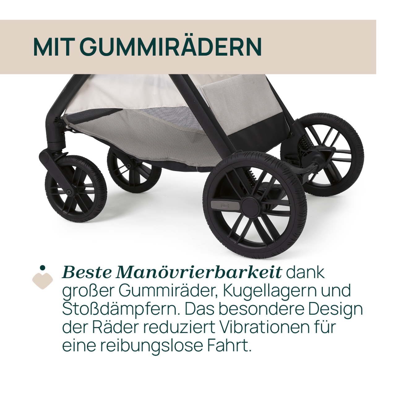 Bellagio 2, modularer, selbstschlie&szlig;ender Kinderwagen null - 3