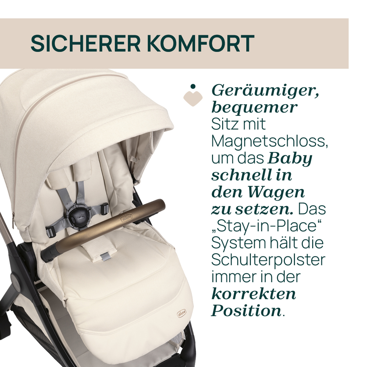 Bellagio 2, modularer, selbstschlie&szlig;ender Kinderwagen null - 5