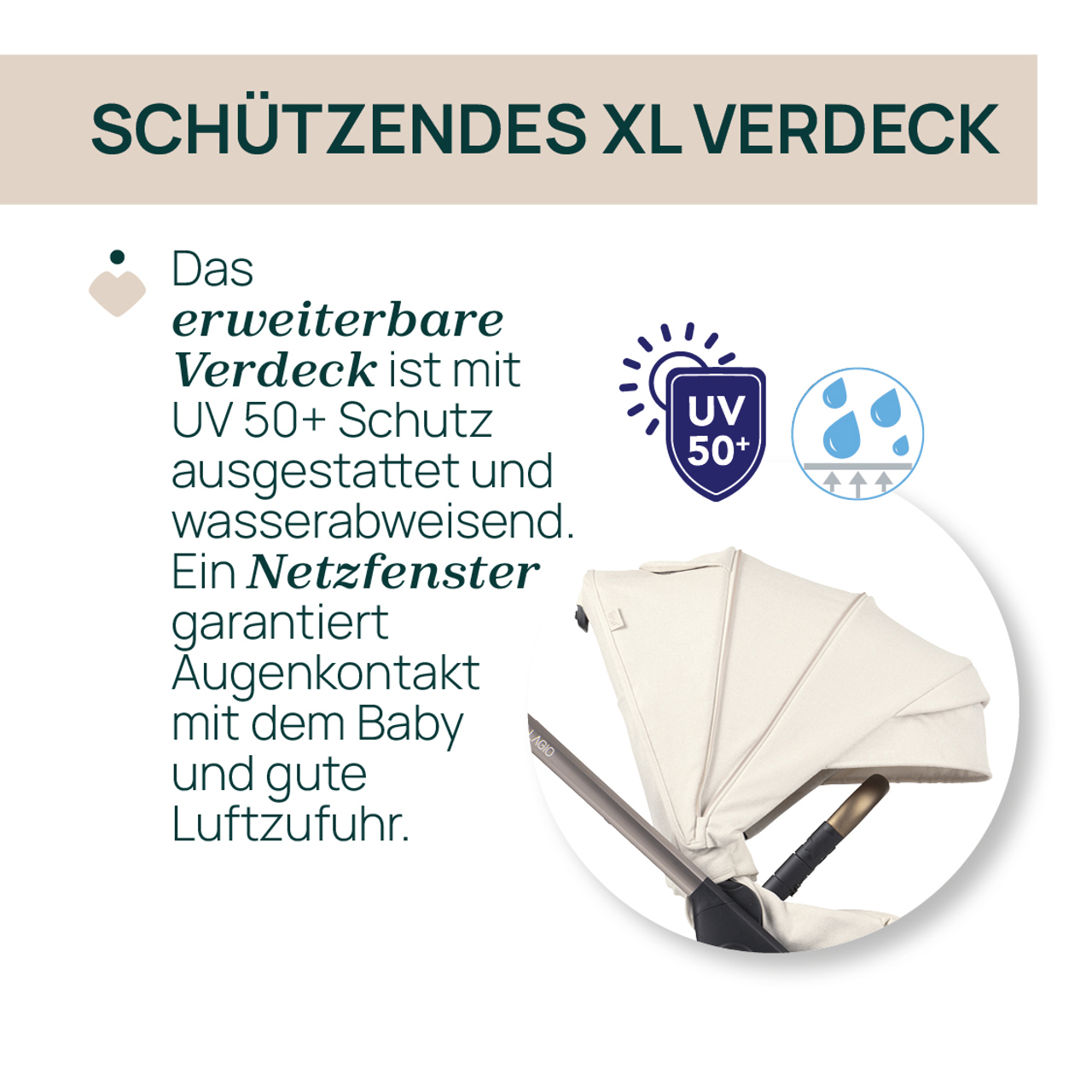 Bellagio 2, modularer, selbstschlie&szlig;ender Kinderwagen null - 7