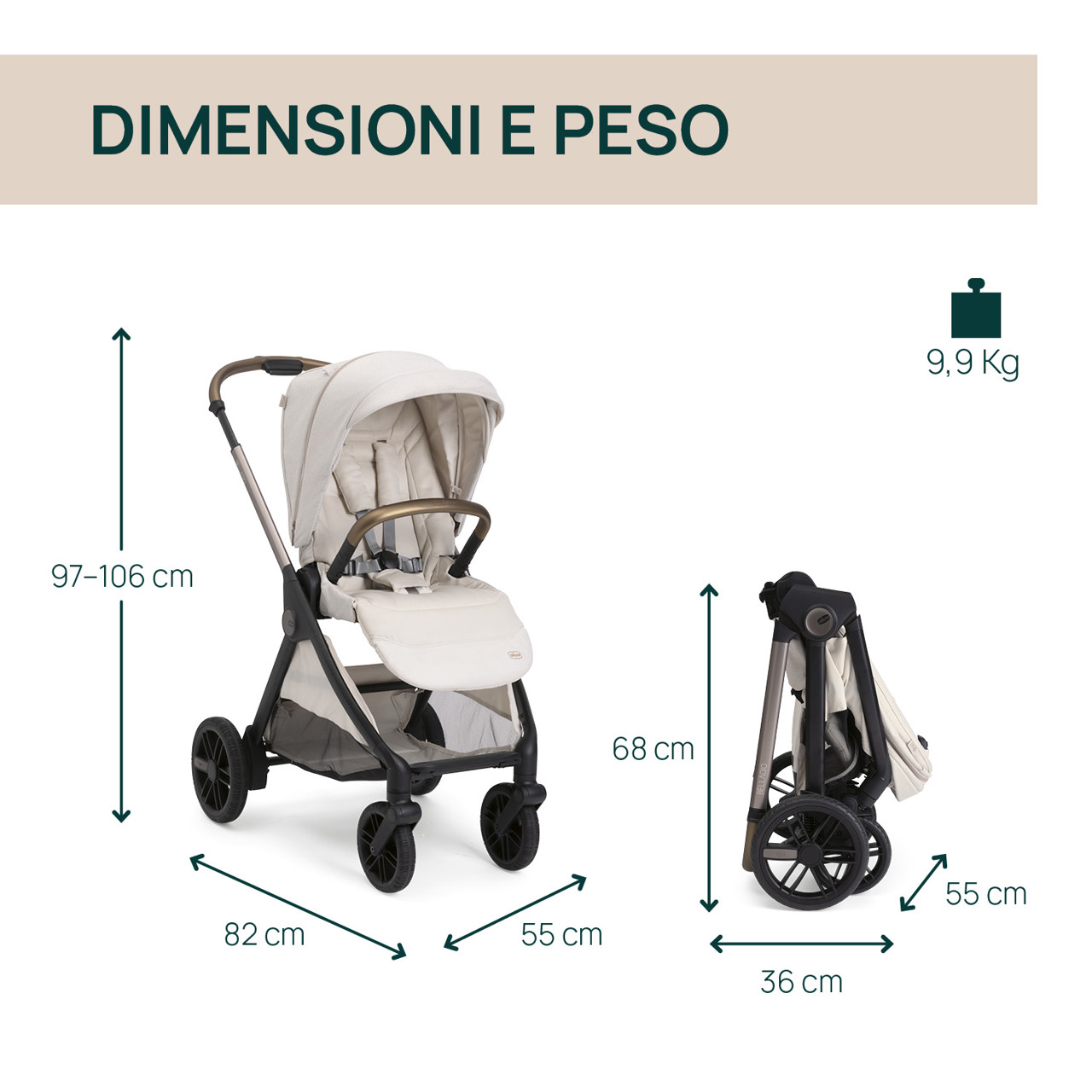 Trio Bellagio 2 Gran Comfort con First Seat Recline Chicco - 2