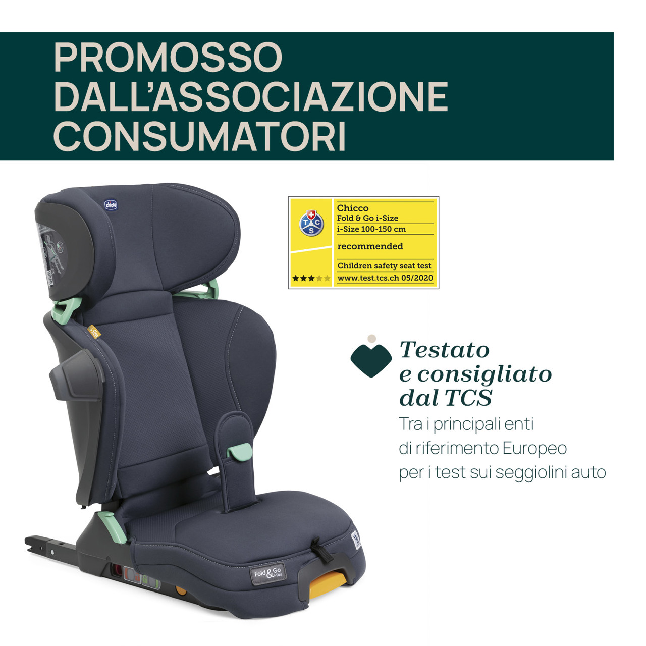 Seggiolino auto Fold&Go i-Size (100-150 cm) Chicco - 3