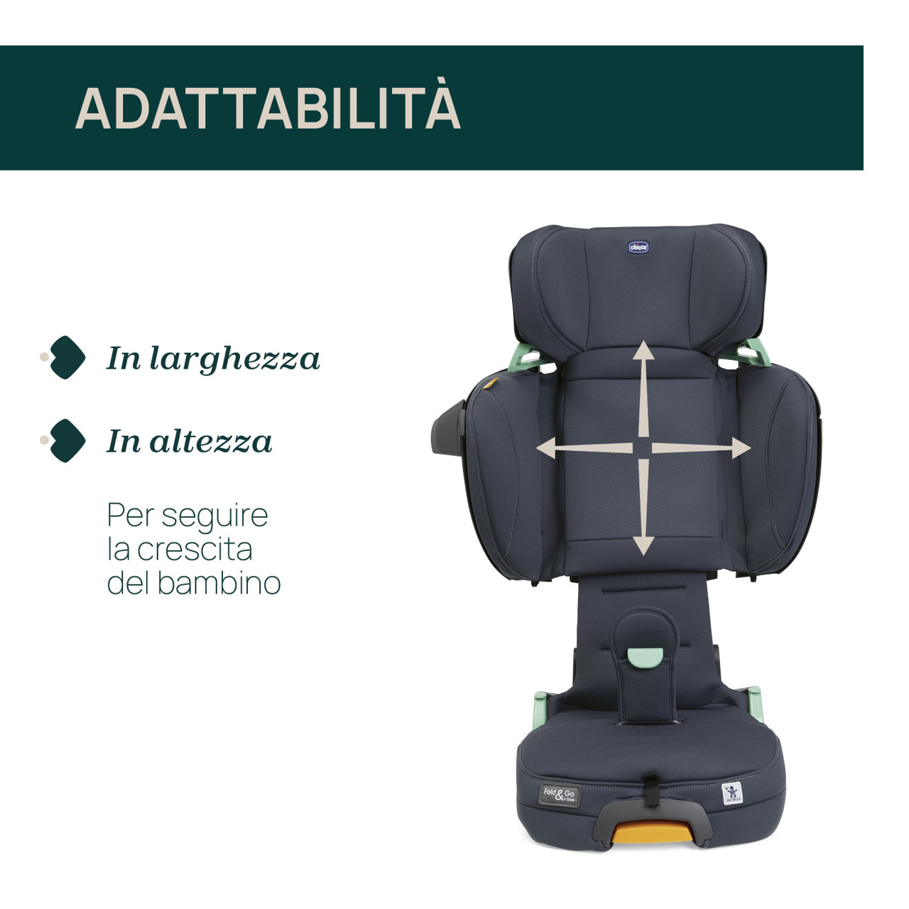 Seggiolino auto Fold&Go i-Size (100-150 cm) Chicco - 4