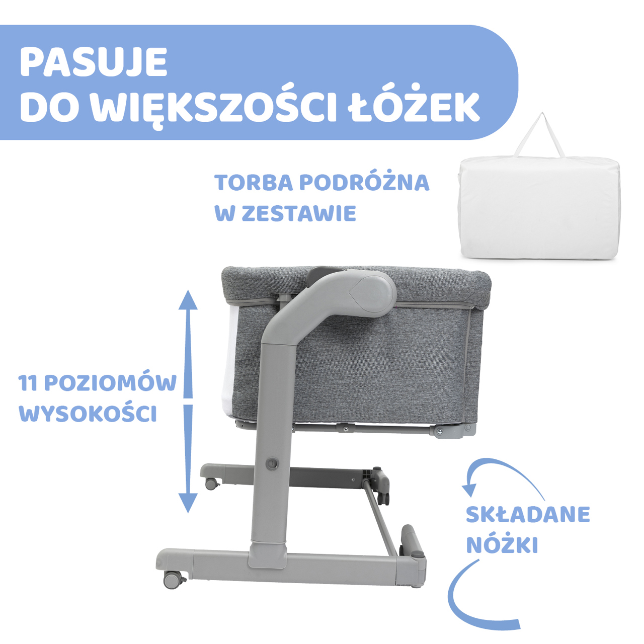 CHICCO NEXT2ME MAGIC EVO | ŁÓŻECZKO DOSTAWNE null - 4