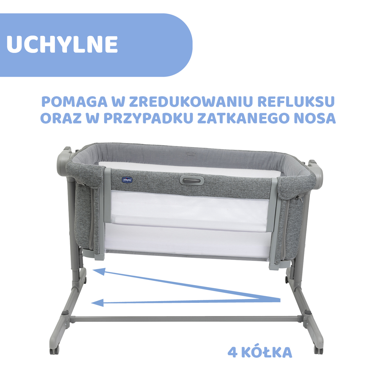 CHICCO NEXT2ME MAGIC EVO | ŁÓŻECZKO DOSTAWNE null - 5