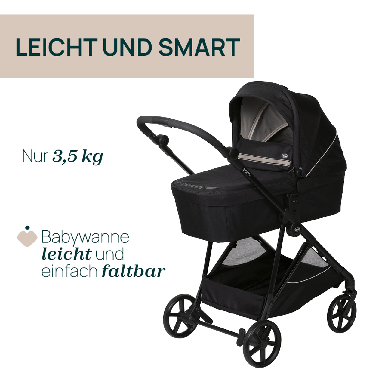 Seety, modularer Kinderwagen null - 14