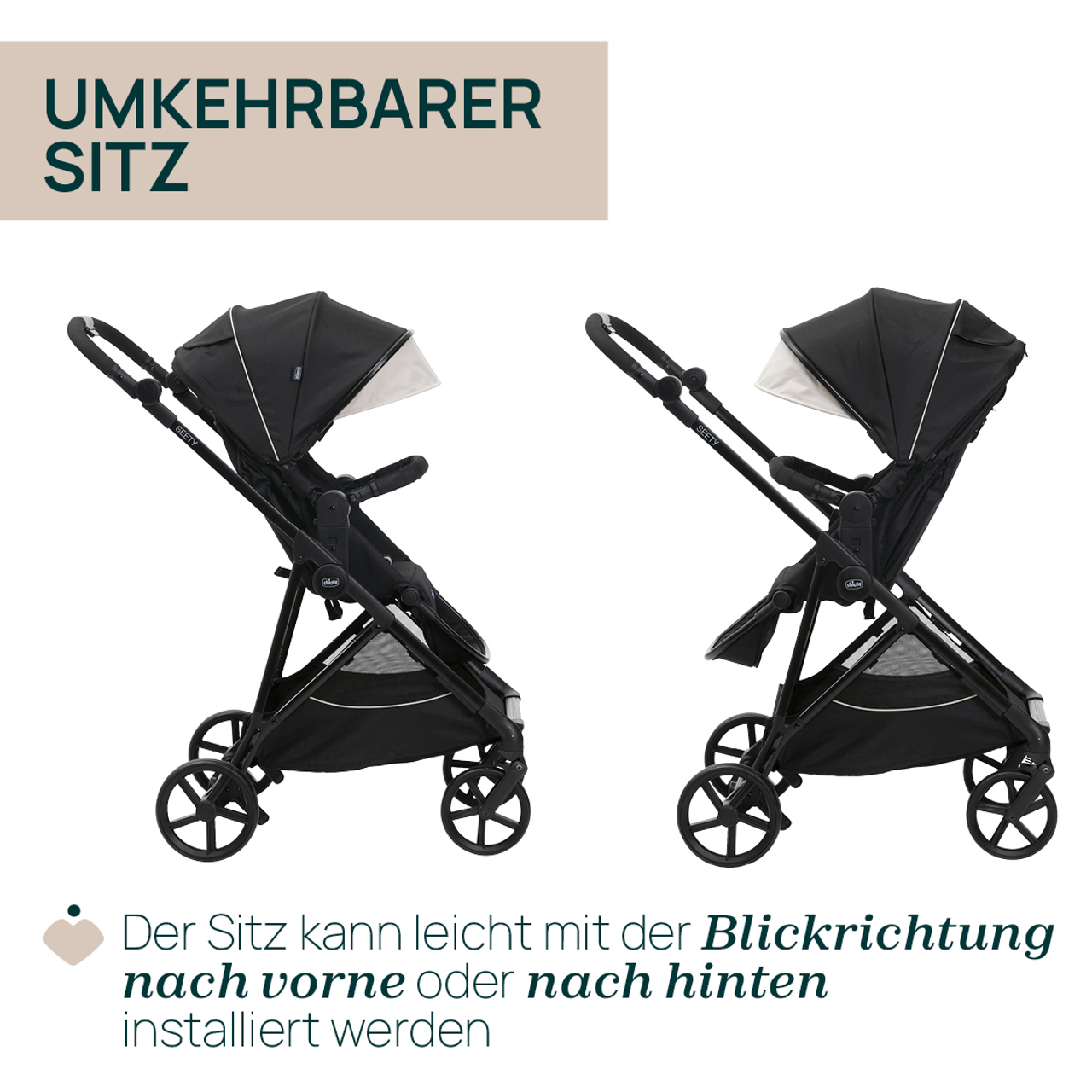 Seety, modularer Kinderwagen null - 3