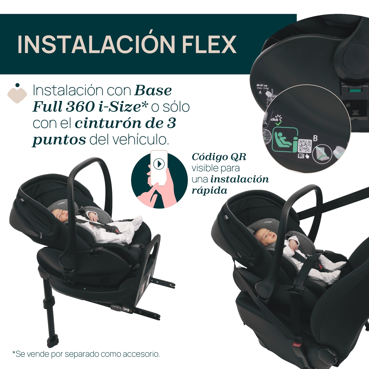 Trio Bellagio con capazo Flexi y First-Seat Recline image number 20