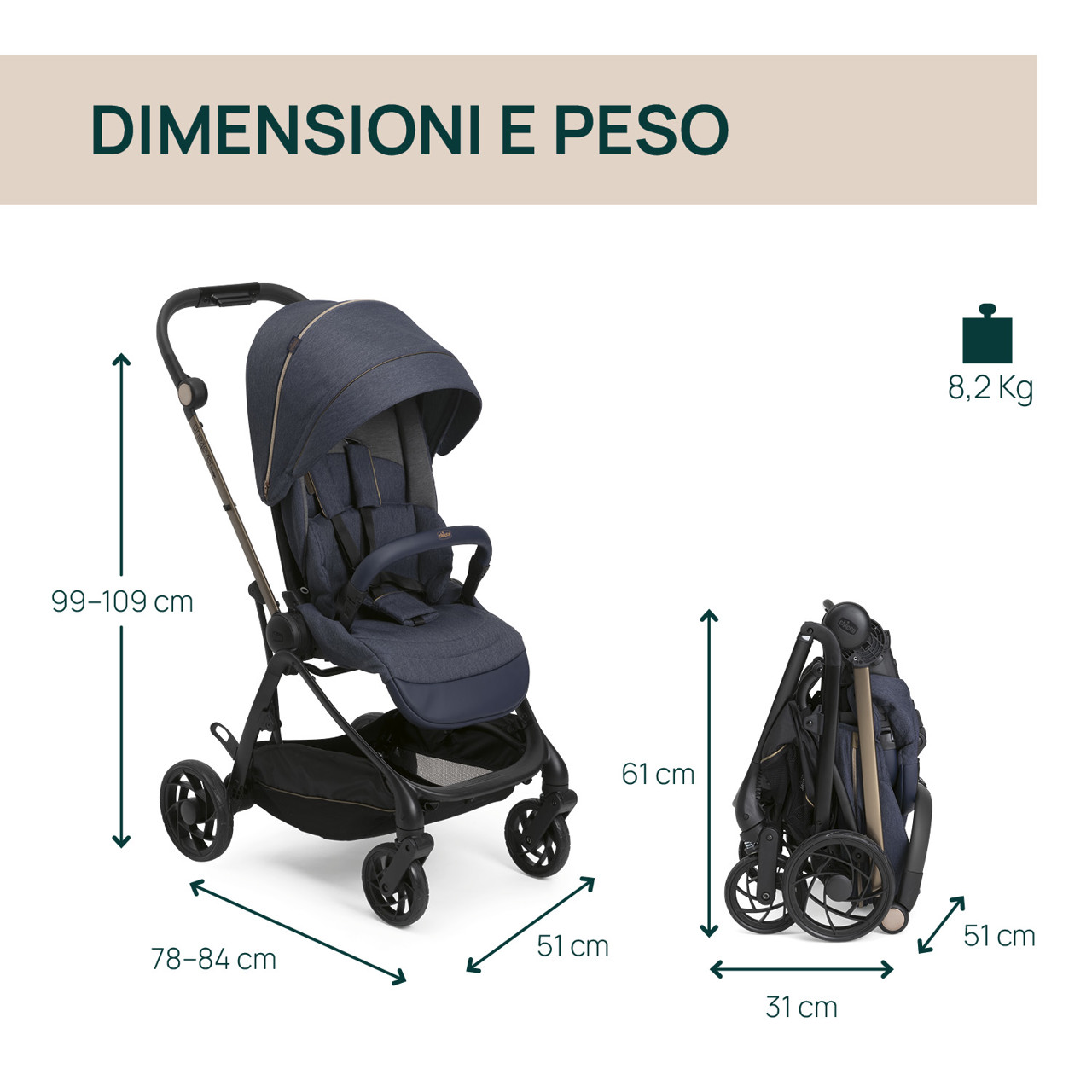 Passeggino One4Ever Lounge Chicco - 7