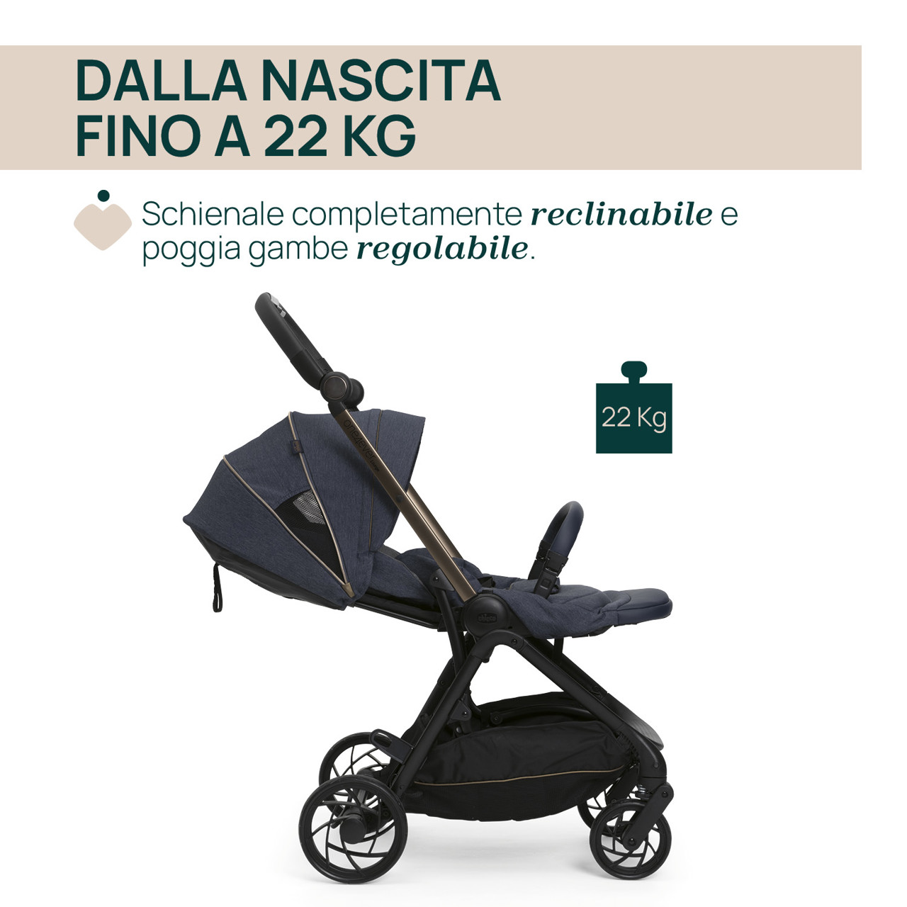 Passeggino One4Ever Lounge Chicco - 5