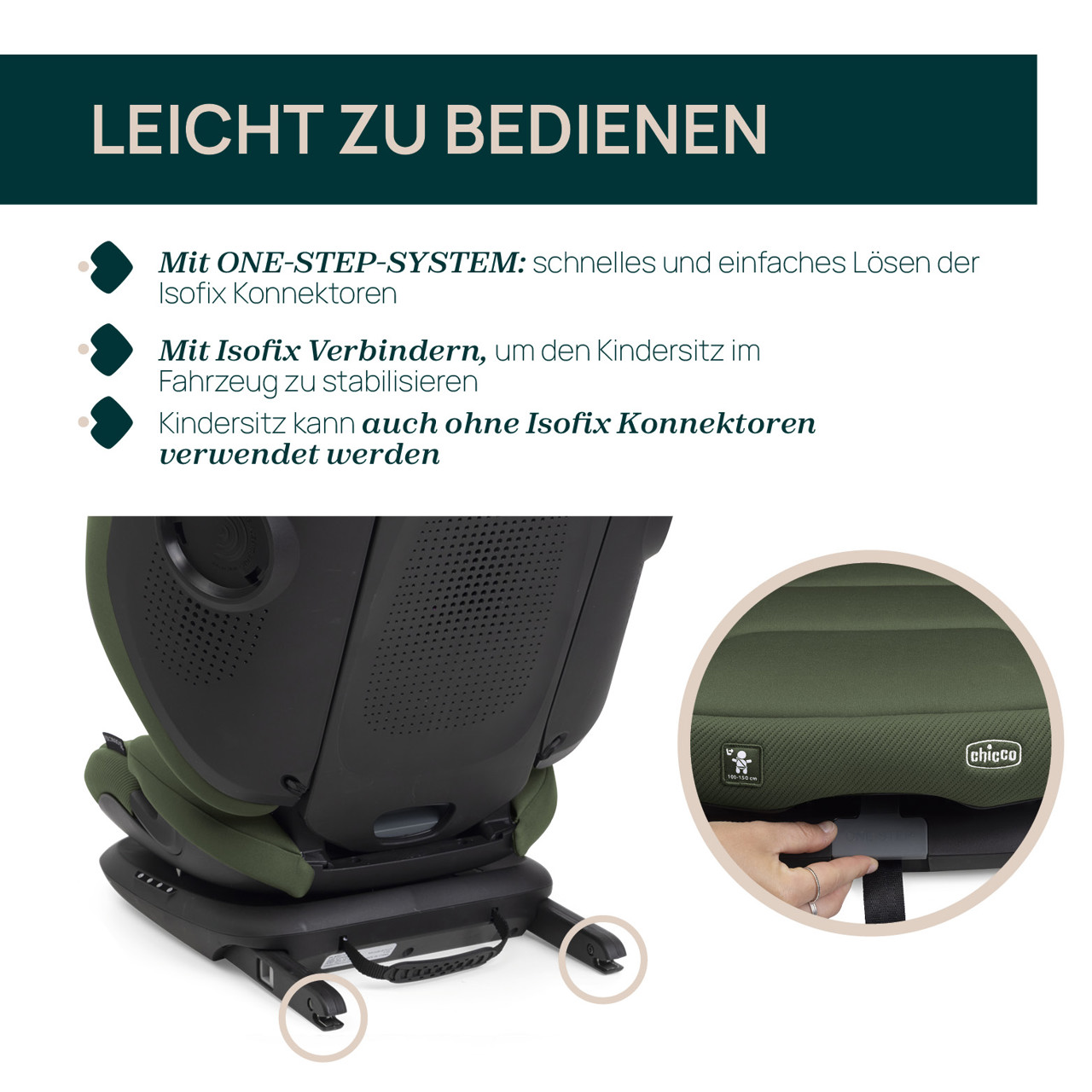 Kindersitz Fold&Go S i-Size (100-150 cm) null - 4