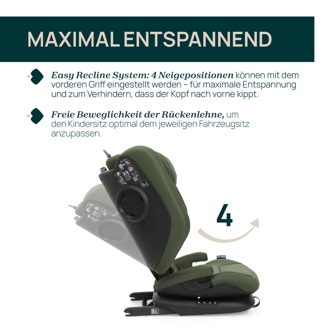 Kindersitz Fold&Go S i-Size (100-150 cm) null - 5