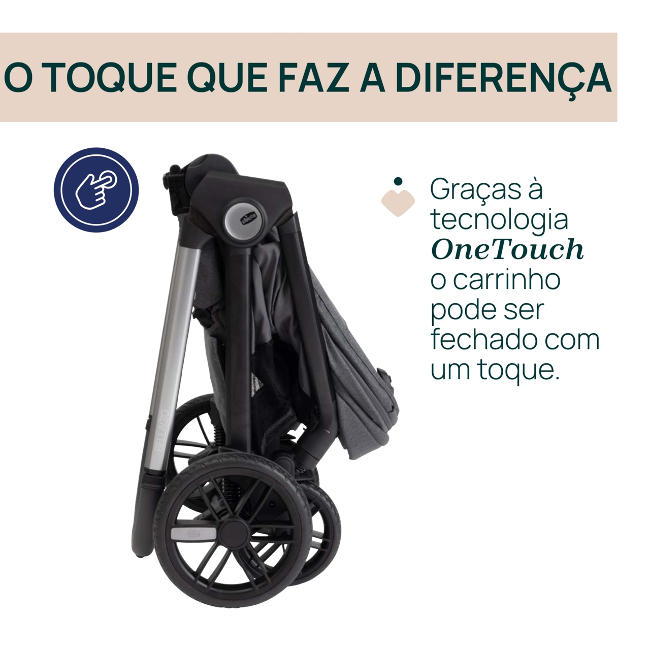 Trio Bellagio c/ Flexi,  First Seat Recline e Bi-Seat com base Chicco - 2