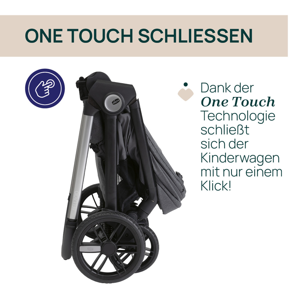 BELLAGIO, modularer, selbstschließender Kinderwagen null - 2
