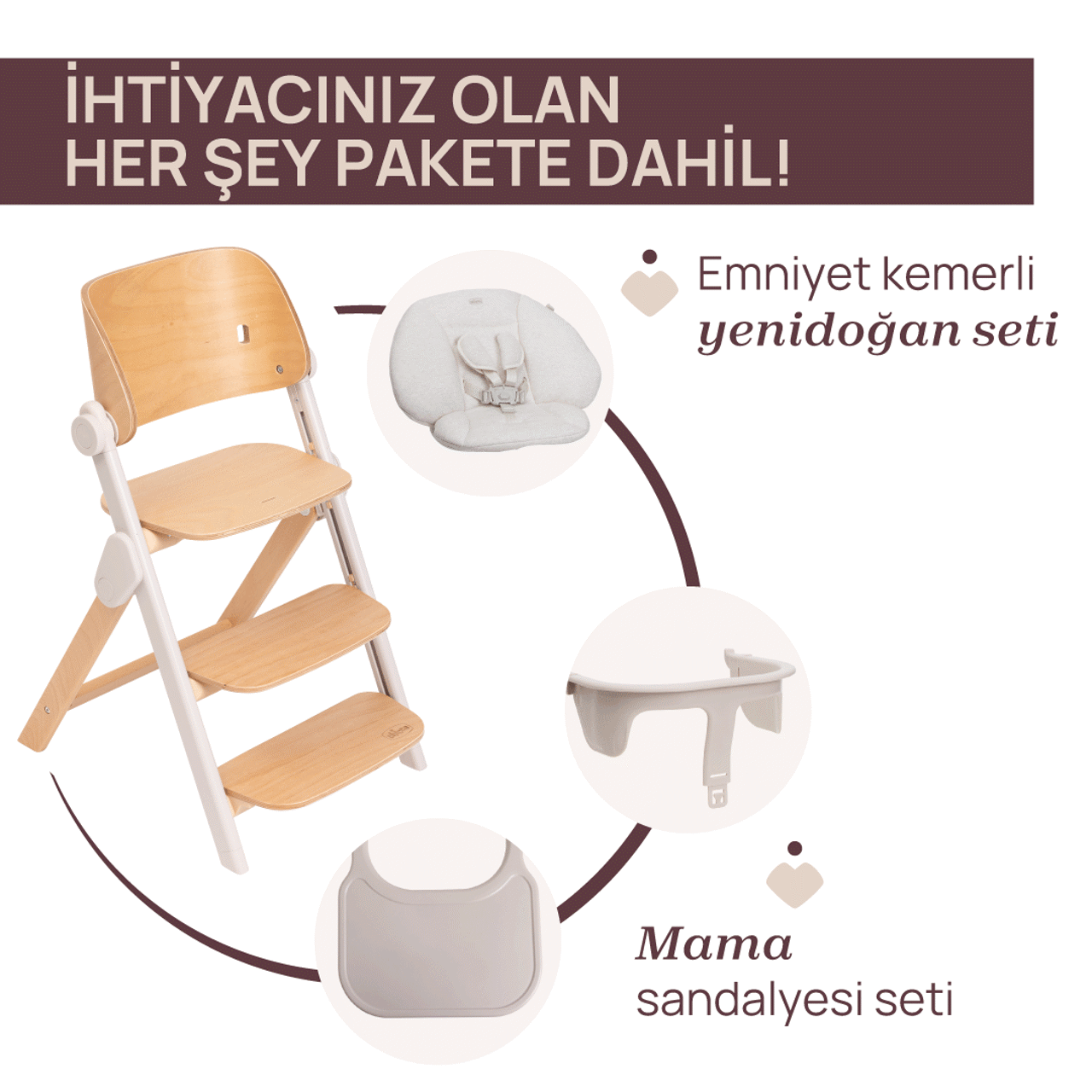 Meraviglia Evrimsel (B&uuml;y&uuml;yen) Mama Sandalyesi null - 9