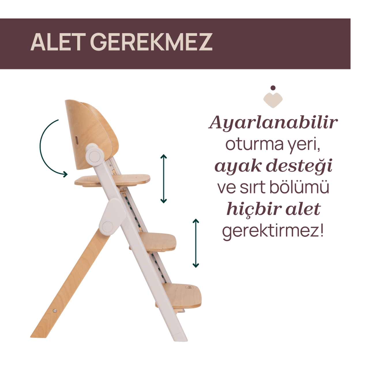 Meraviglia Evrimsel (B&uuml;y&uuml;yen) Mama Sandalyesi null - 2