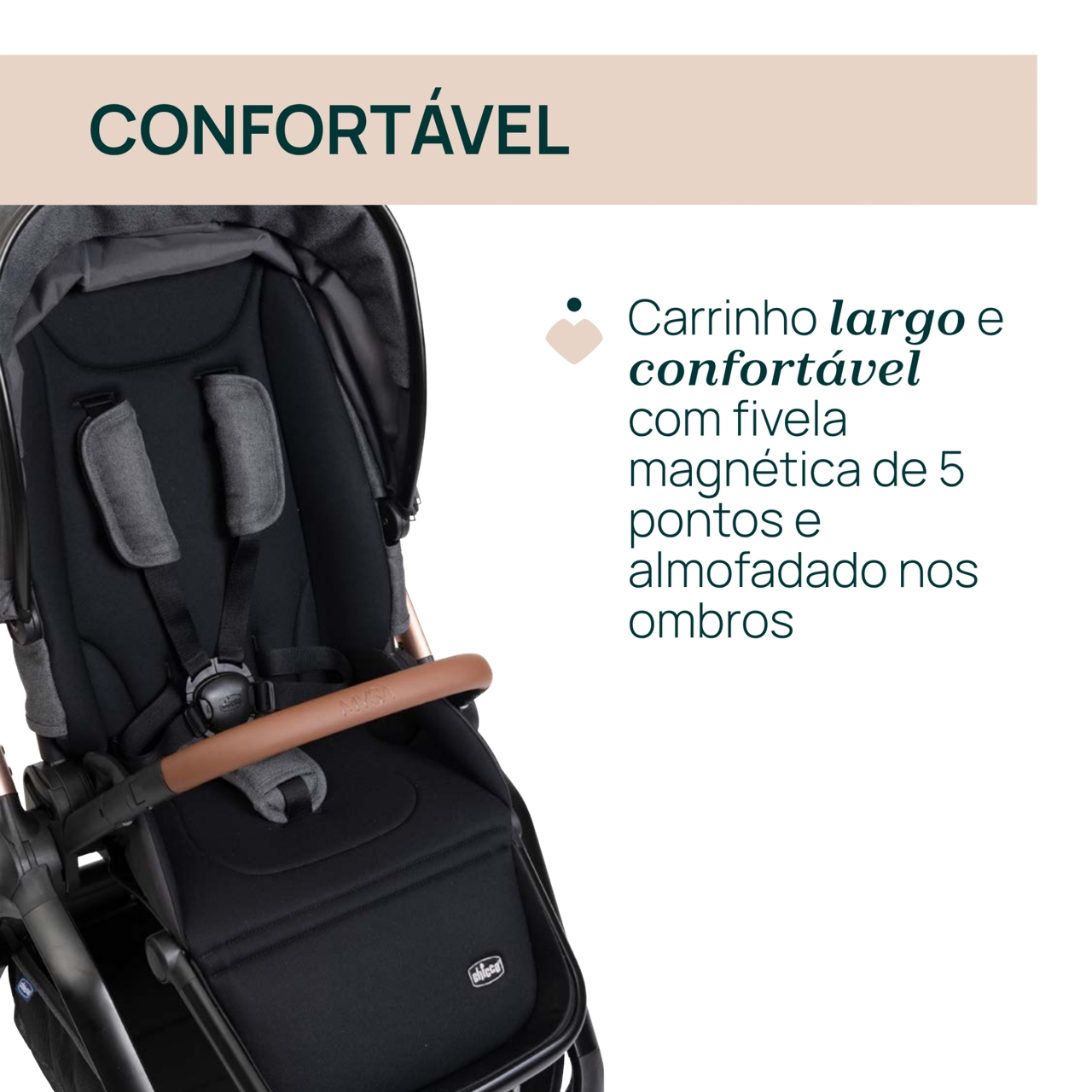 Trio Mysa com Alcofa Flexi e Cadeira Auto First-Seat Chicco - 9