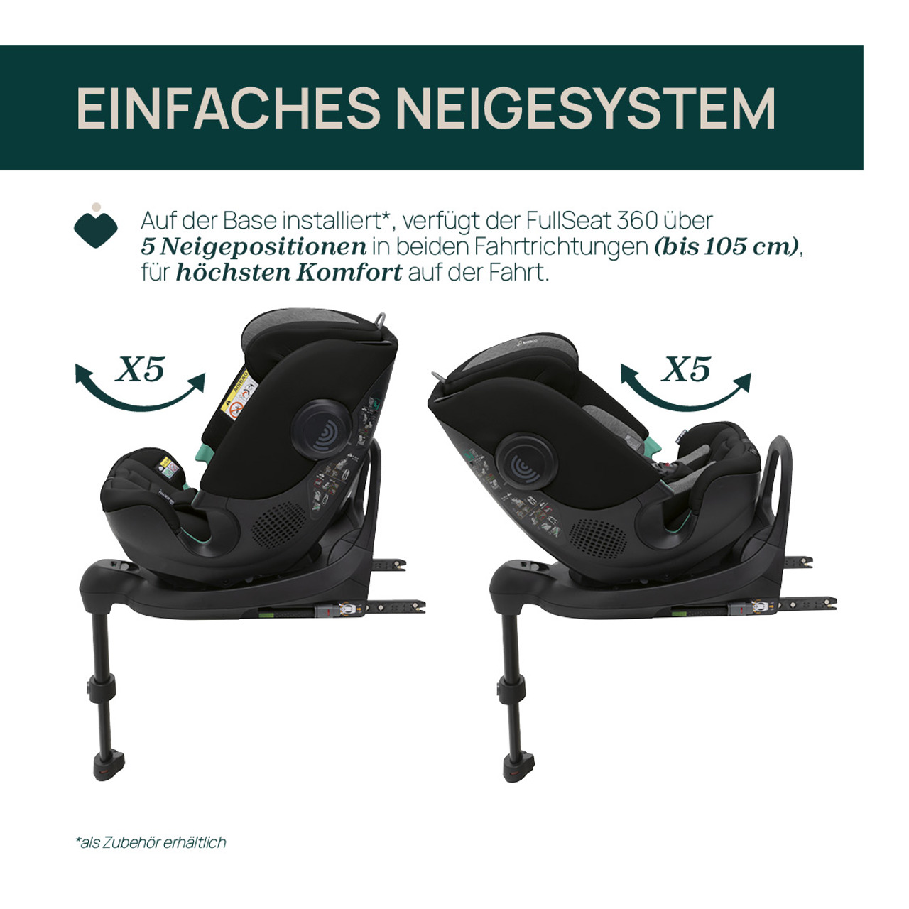 FullSeat 360 i-Size ohne Basis (61-150 cm) null - 5