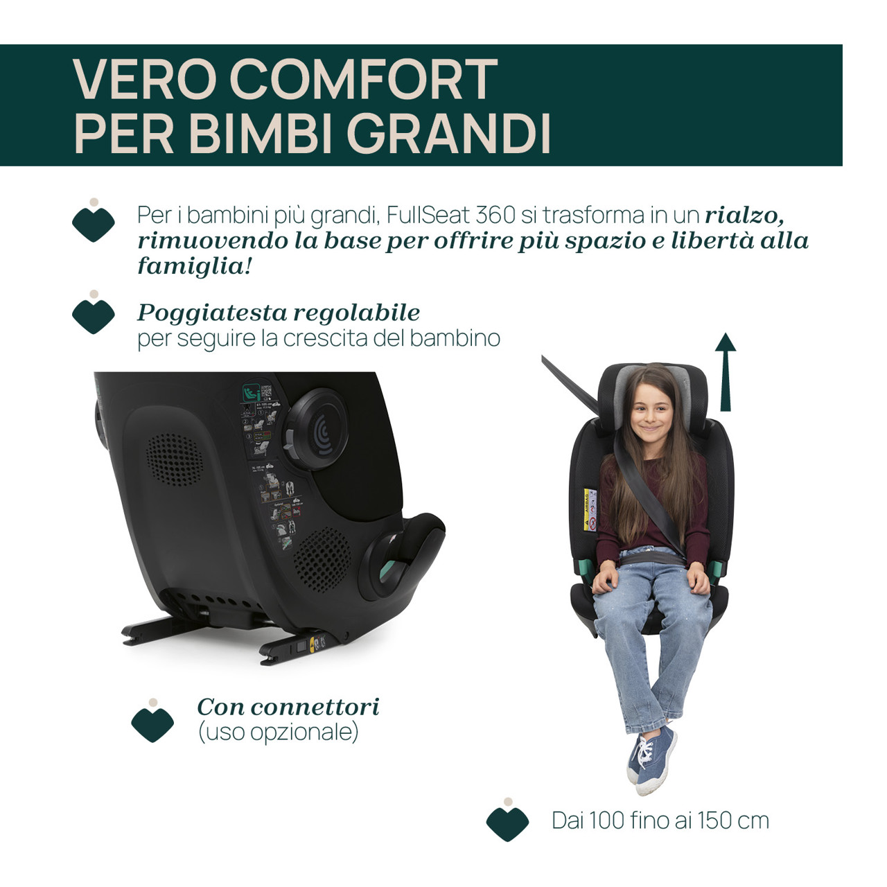 Seggiolino Auto FullSeat 360 i-Size con base (61-150 cm) Chicco - 1