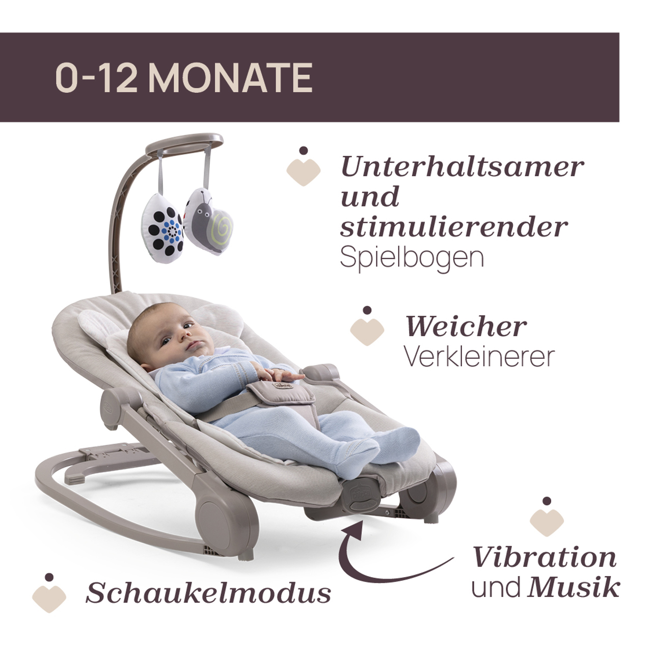 Schaukelwippe Mia mit Vibration null - 1