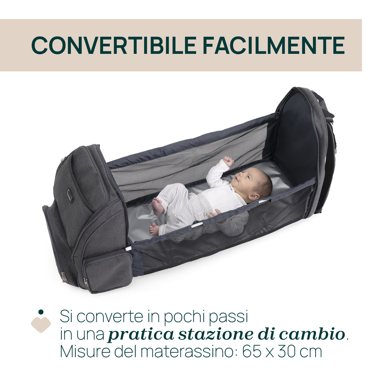 Zaino con fasciatoio integrato Chicco - 3