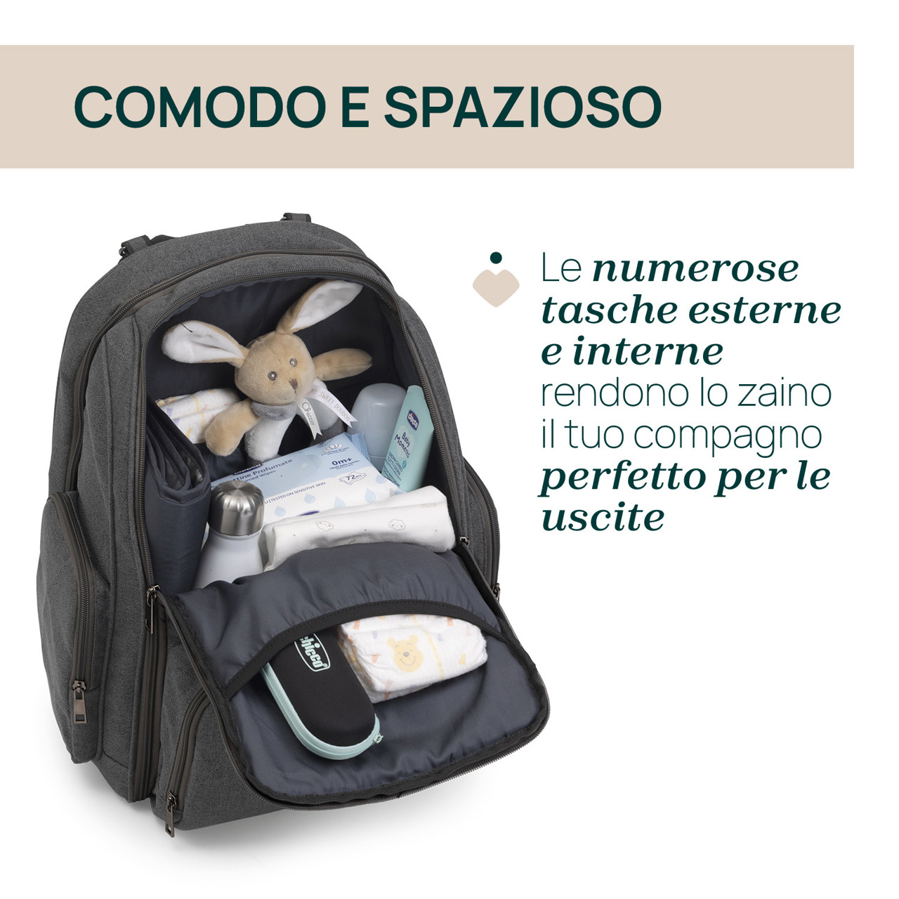 Zaino con fasciatoio integrato Chicco - 2
