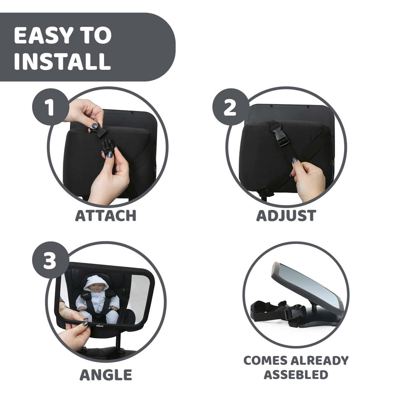 Espejo para asiento trasero Chicco - 4