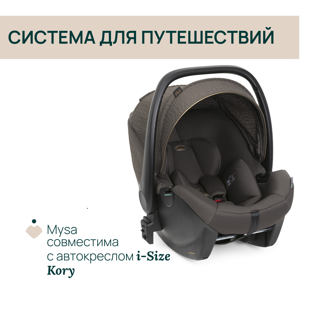 Коляска MYSA STROLLER BRONZE LIZARD RE_LUX null - 9