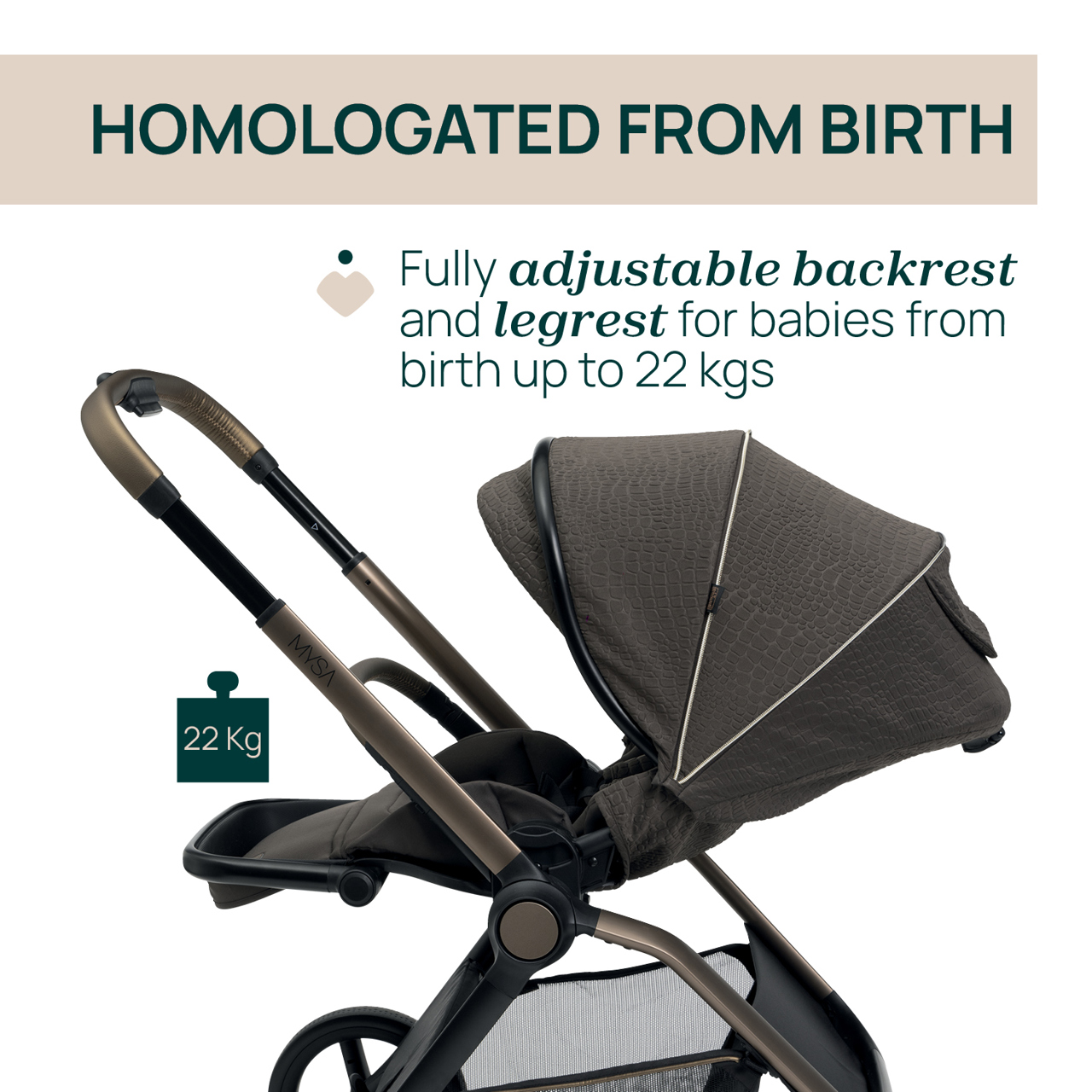 TRIO MYSA I-SIZE - KORY PLUS - BRONZE LIZARD RE_LUX Chicco - 8