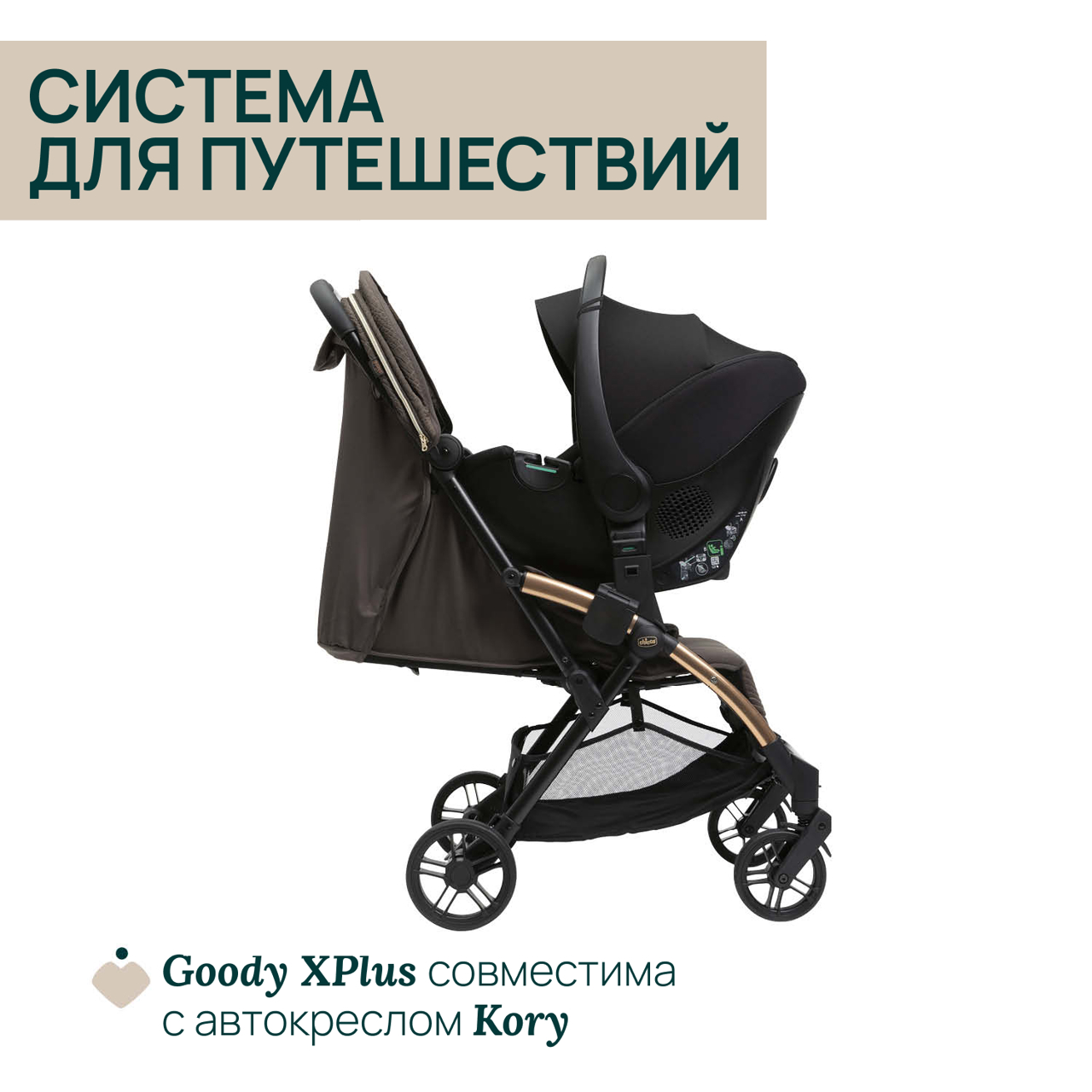 Коляска детская GOODY XPLUS BRONZE LIZARD RE_LUX null - 11