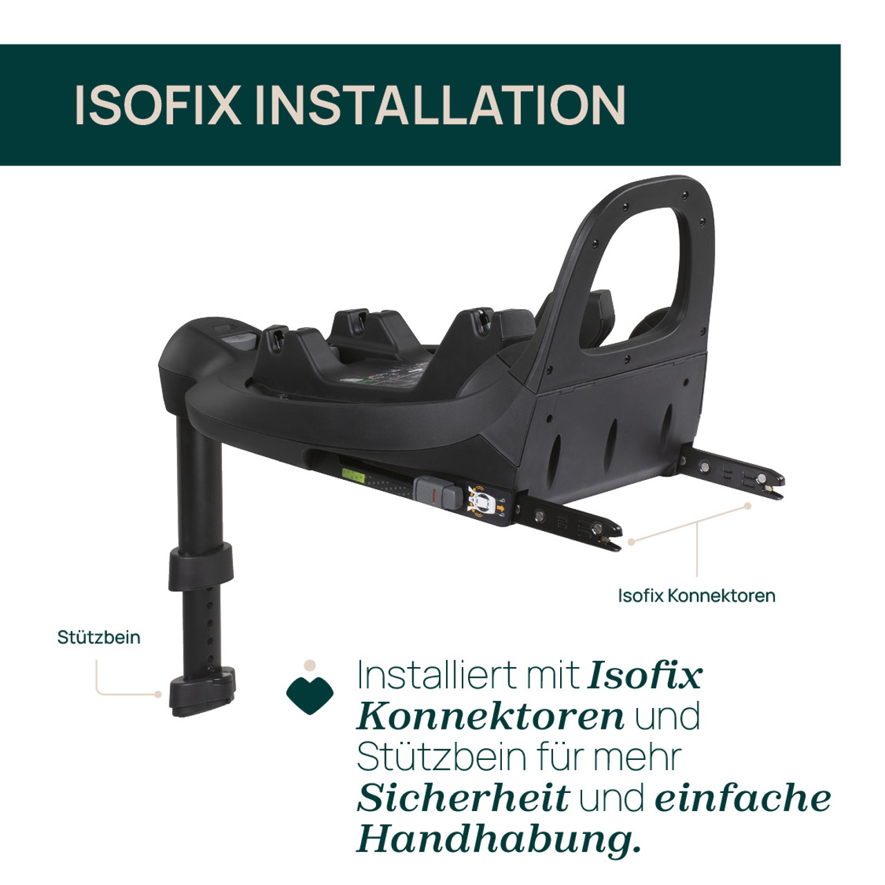 Drehbare Base Full 360 i-Size für Kory, First Seat Recline und Bi-Seat null - 4