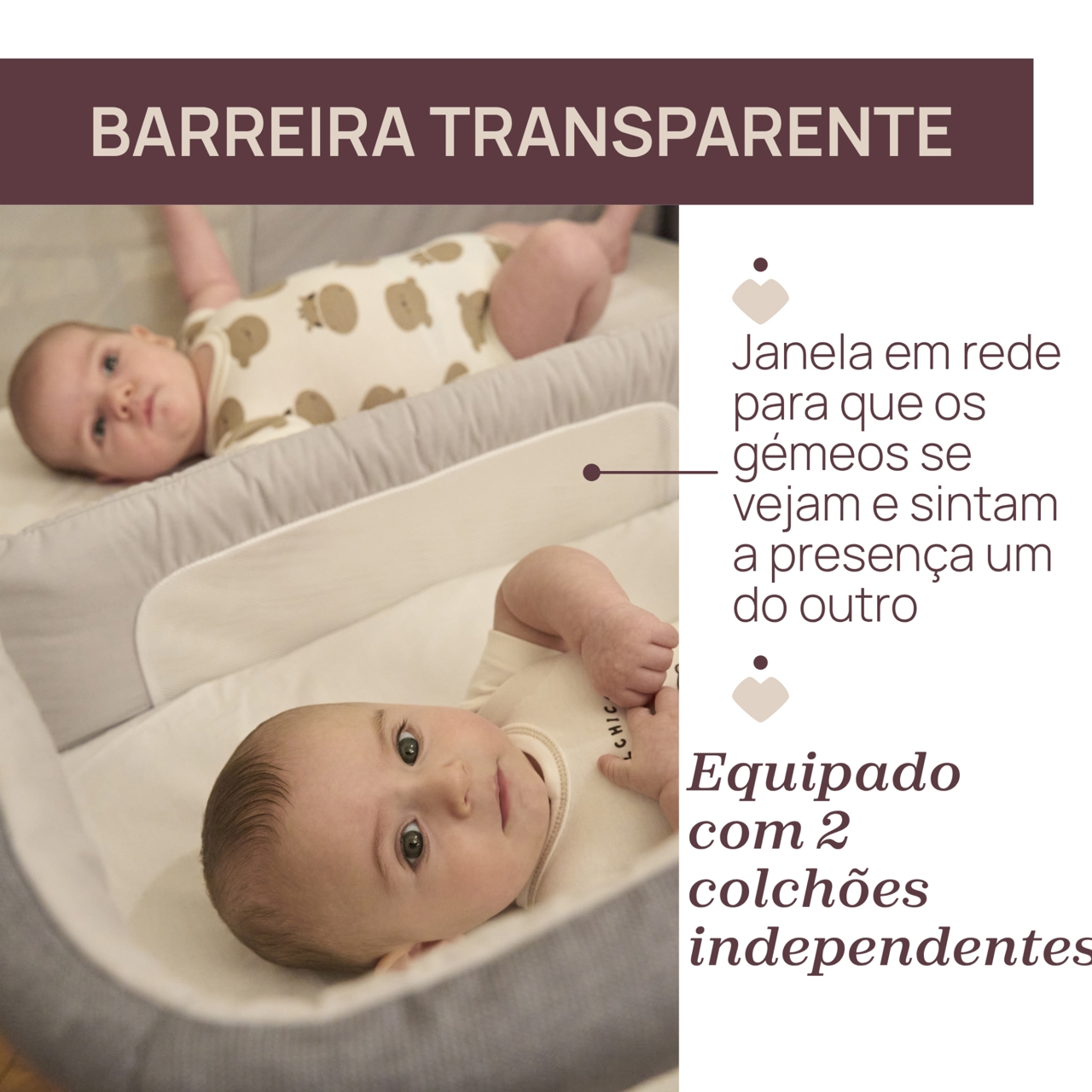 Ber&ccedil;o Chicco Next2Me Twins Chicco - 3