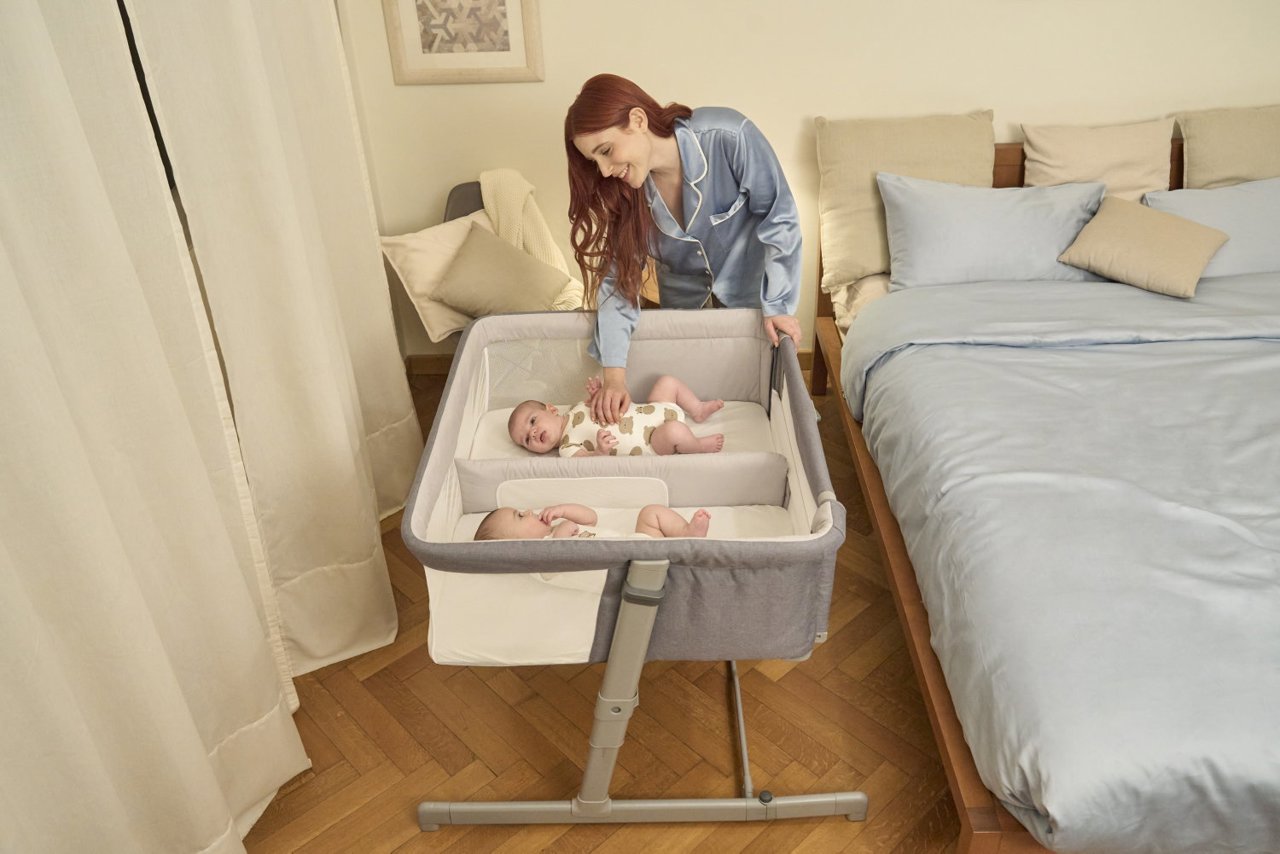 Детская приставная кроватка для двойняшек и близнецов Chicco Next2Me Twins 0+ null - 6