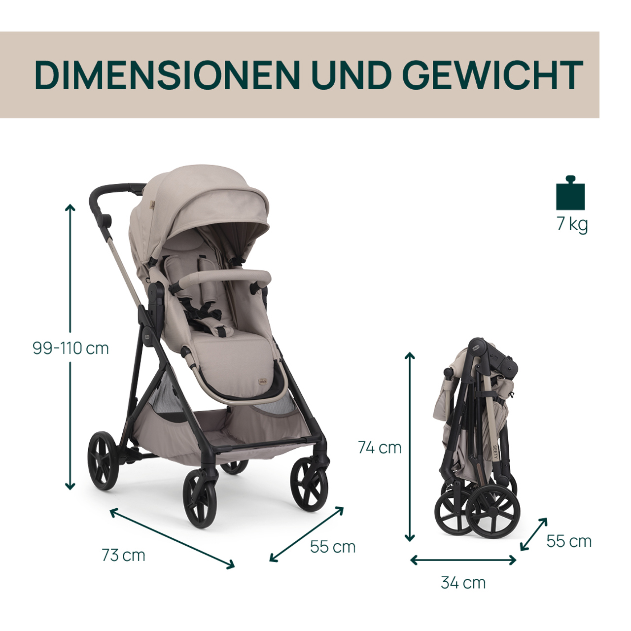 Seety Kinderwagen null - 1
