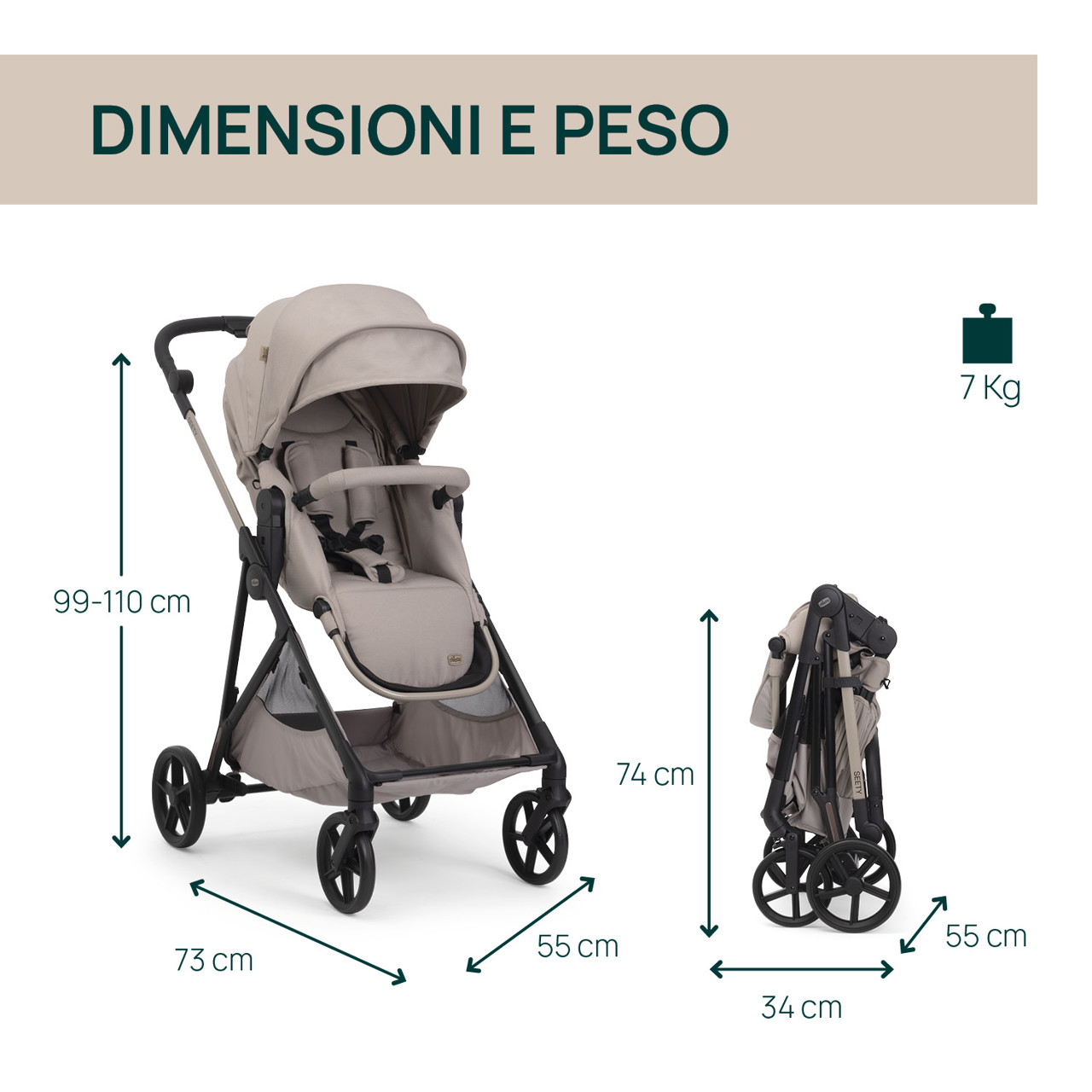 Passeggino Seety 2 Chicco - 7